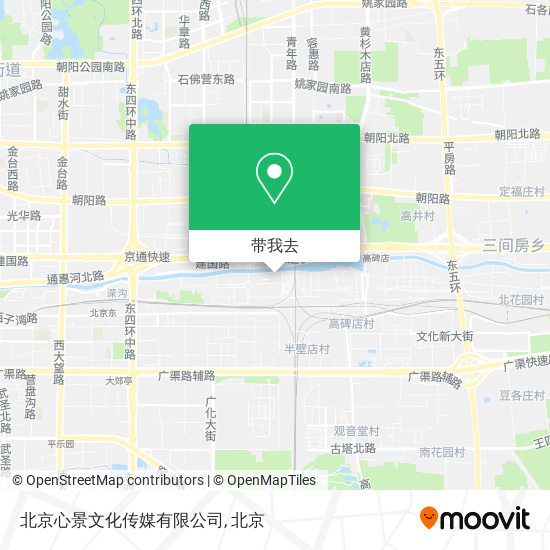 北京心景文化传媒有限公司地图