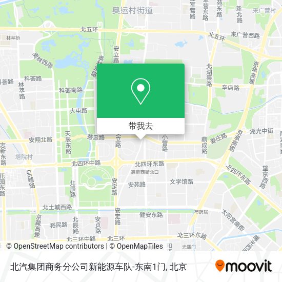 北汽集团商务分公司新能源车队-东南1门地图