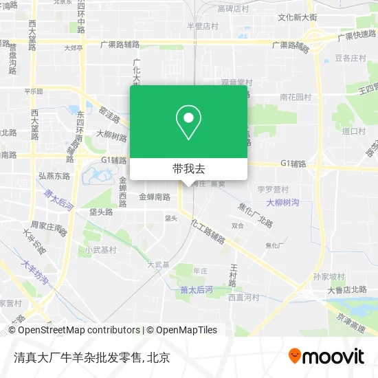 清真大厂牛羊杂批发零售地图