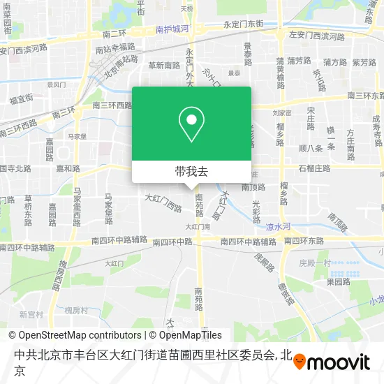 中共北京市丰台区大红门街道苗圃西里社区委员会地图