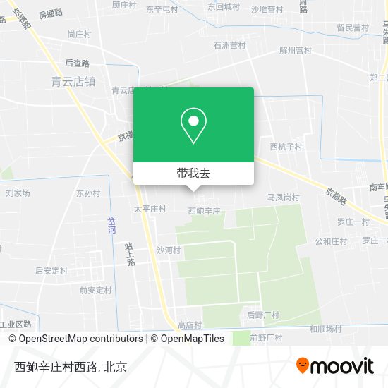 西鲍辛庄村西路地图