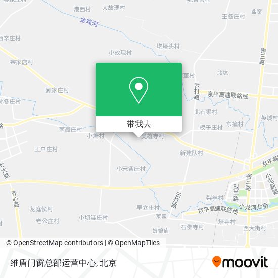 维盾门窗总部运营中心地图