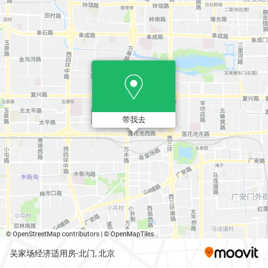吴家场经济适用房-北门地图