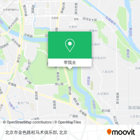北京市金色路程马术俱乐部地图