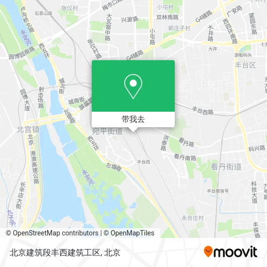 北京建筑段丰西建筑工区地图