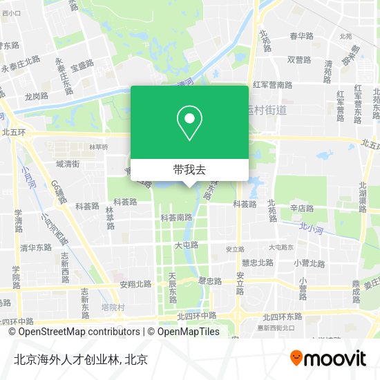 北京海外人才创业林地图