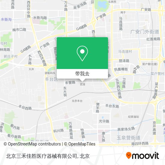 北京三禾佳胜医疗器械有限公司地图