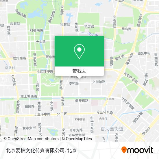 北京爱柚文化传媒有限公司地图