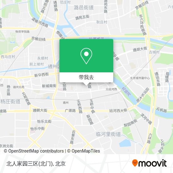 北人家园三区(北门)地图
