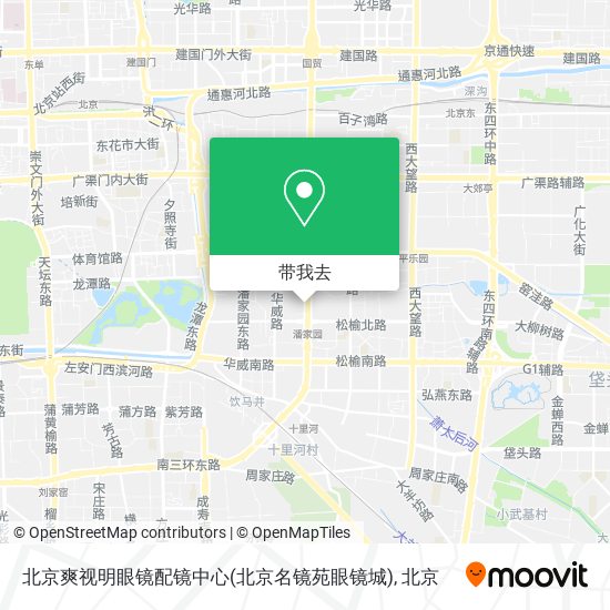 北京爽视明眼镜配镜中心(北京名镜苑眼镜城)地图