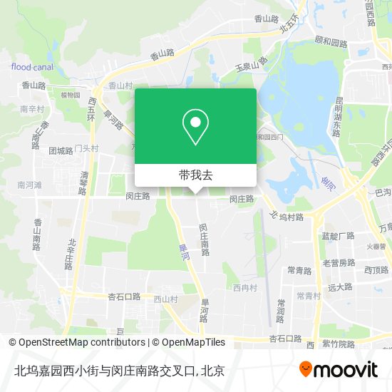 北坞嘉园西小街与闵庄南路交叉口地图