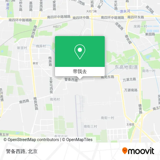 警备西路地图