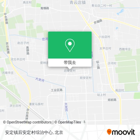 安定镇后安定村综治中心地图
