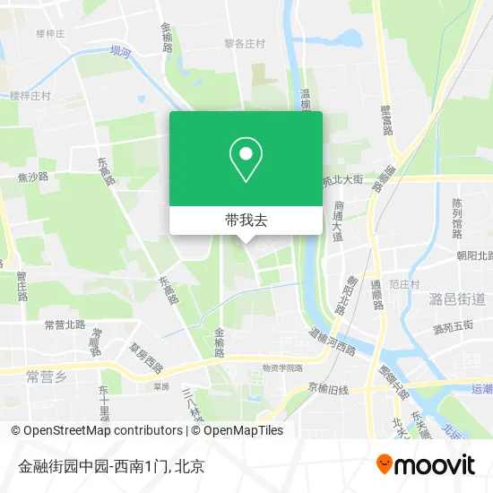 金融街园中园-西南1门地图