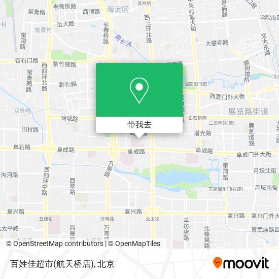 百姓佳超市(航天桥店)地图