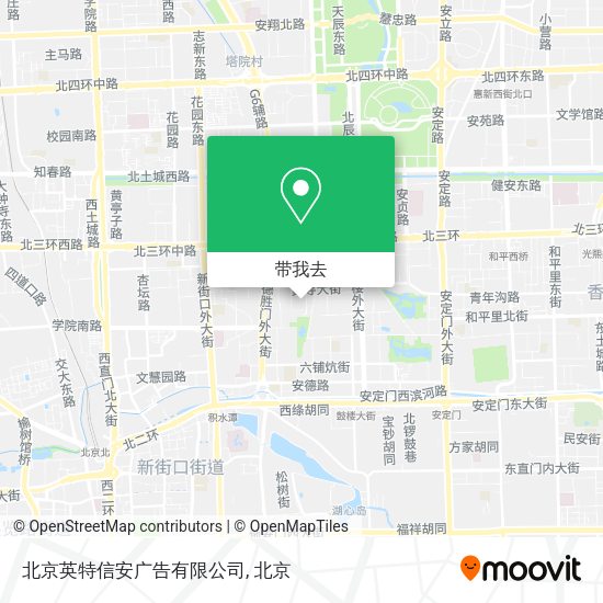 北京英特信安广告有限公司地图