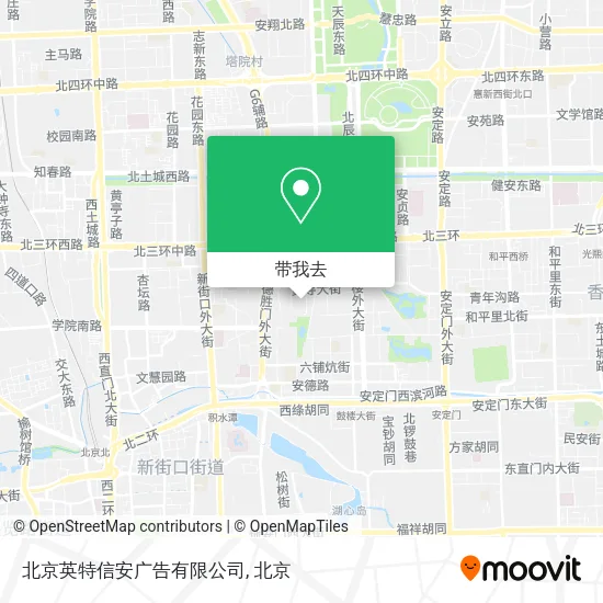 北京英特信安广告有限公司地图