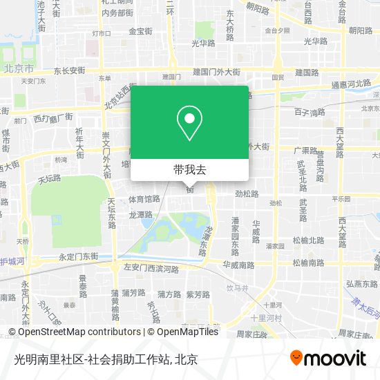 光明南里社区-社会捐助工作站地图