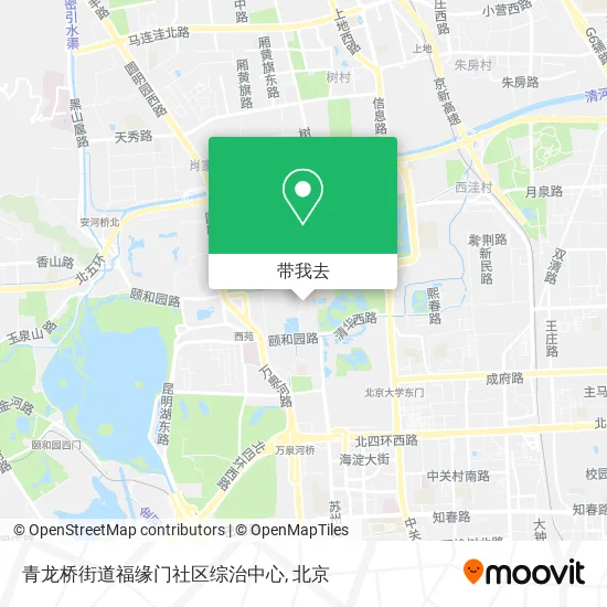 青龙桥街道福缘门社区综治中心地图