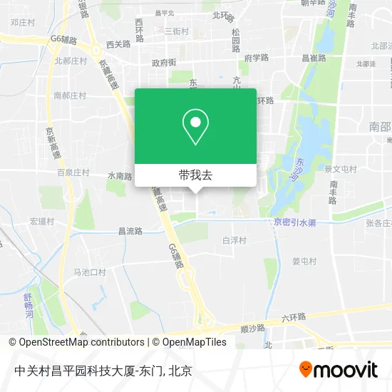 中关村昌平园科技大厦-东门地图