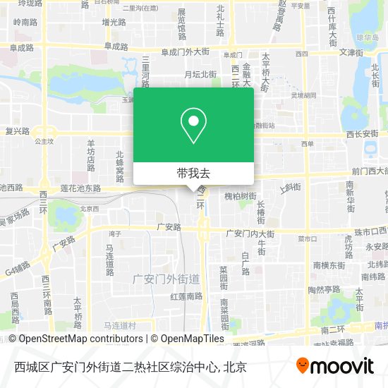 西城区广安门外街道二热社区综治中心地图