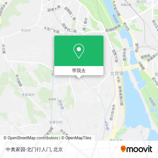 中奥家园-北门行人门地图