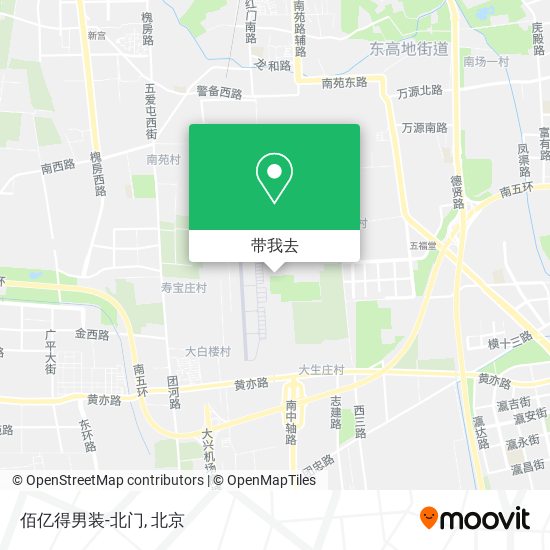 佰亿得男装-北门地图