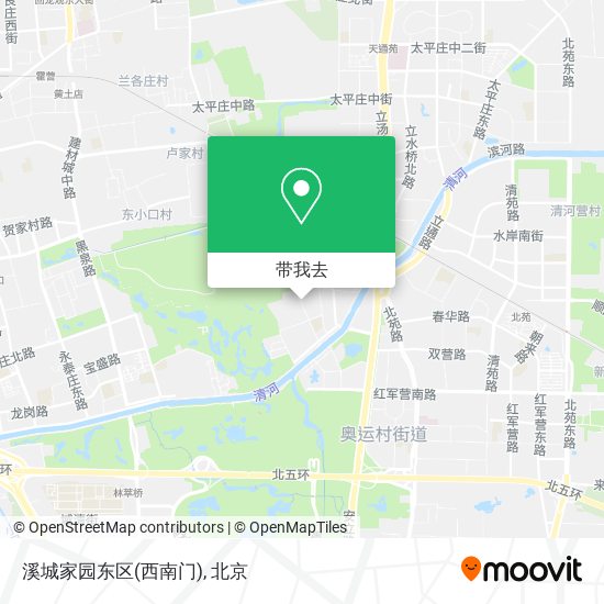 溪城家园东区(西南门)地图