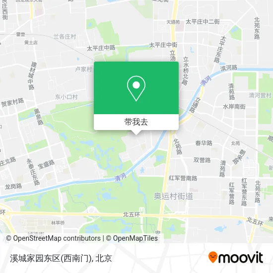 溪城家园东区(西南门)地图
