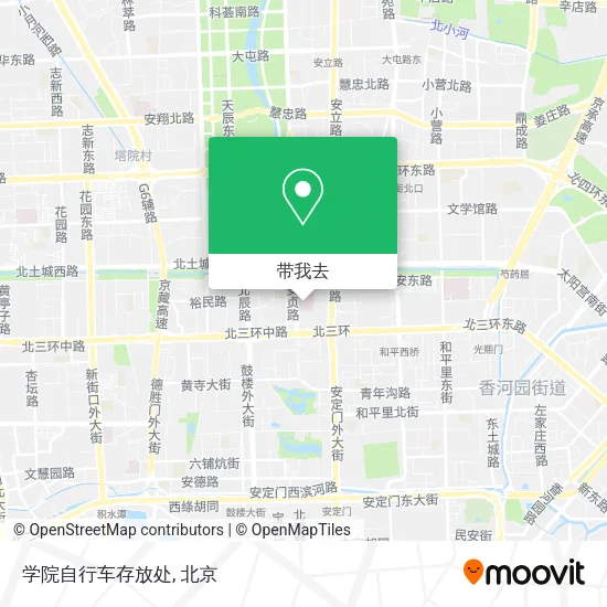 学院自行车存放处地图