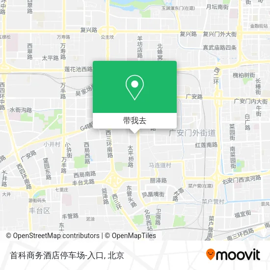 首科商务酒店停车场-入口地图