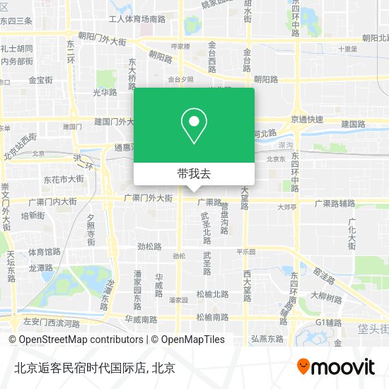 北京逅客民宿时代国际店地图