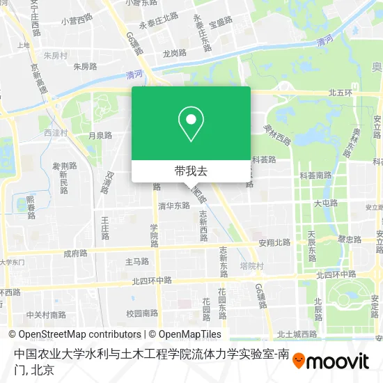 中国农业大学水利与土木工程学院流体力学实验室-南门地图