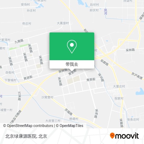 北京绿康源医院地图