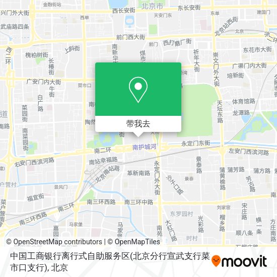 中国工商银行离行式自助服务区(北京分行宣武支行菜市口支行)地图