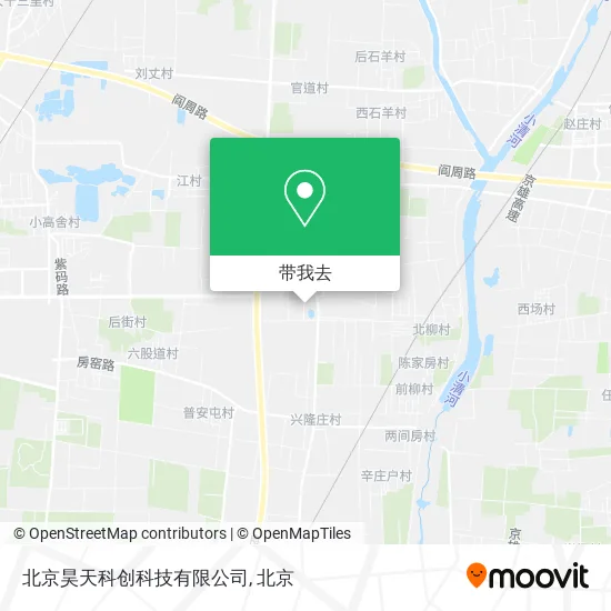 北京昊天科创科技有限公司地图