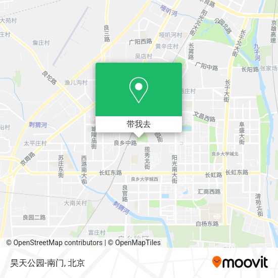 昊天公园-南门地图