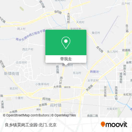 良乡镇昊岗工业园-北门地图