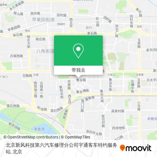 北京新风科技第六汽车修理分公司宇通客车特约服务站地图