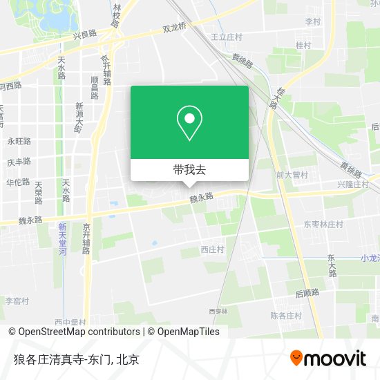 狼各庄清真寺-东门地图
