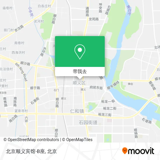 北京顺义宾馆-B座地图