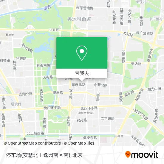 停车场(安慧北里逸园南区南)地图