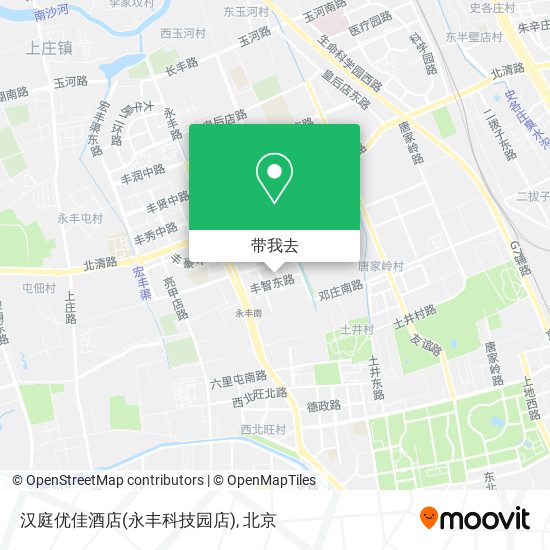 汉庭优佳酒店(永丰科技园店)地图