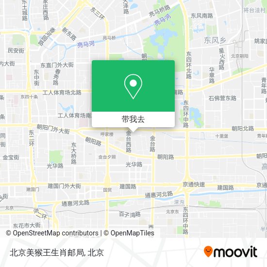 北京美猴王生肖邮局地图