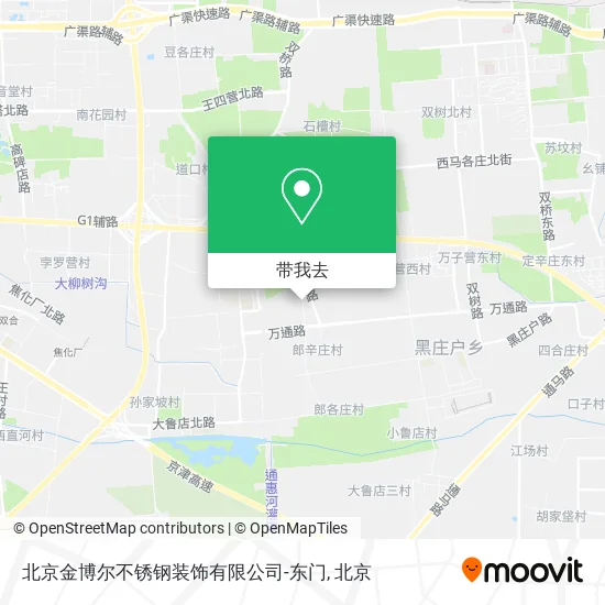 北京金博尔不锈钢装饰有限公司-东门地图