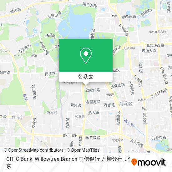 CITIC Bank, Willowtree Branch 中信银行 万柳分行地图