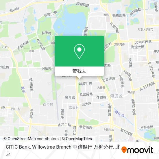 CITIC Bank, Willowtree Branch 中信银行 万柳分行地图