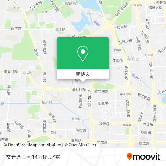 常青园三区14号楼地图