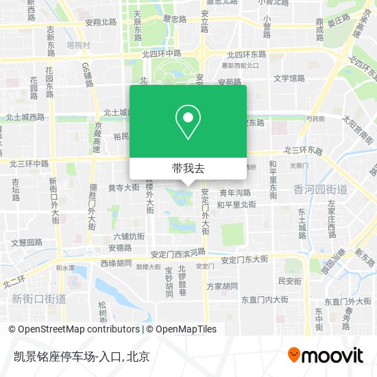 凯景铭座停车场-入口地图