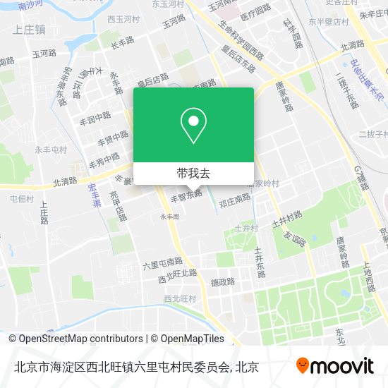 北京市海淀区西北旺镇六里屯村民委员会地图